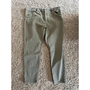 LOFT Modern Cropped Skinny Jean - Light Green Khaki - 18/34